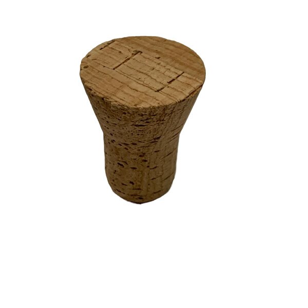 Solid cork flange stopper